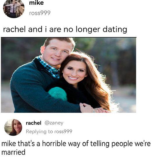 No longer dating